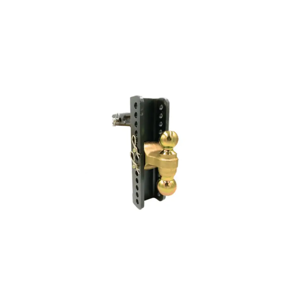 Adjustable Trailer Hitch Ball Mount - Dual 2" Ball - BLUBXH14101